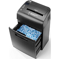 Aktenvernichter ShredMatic 35120, Partikelschnitt 3 x 9 mm, P4, 28 l, 9-120 Blatt, mit Rollen, schwarz