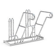 Anlehnparker WSM, 1-seitig, für Reifen bis B 55 mm, B 1000 x T 390 x H 800 mm, Stahl verzinkt, 2 Einstellplätze