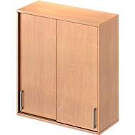 Aufsatz-Schiebetürenschrank TETRIS WOOD, 3 OH, B 1000 mm, Buche-Dekor