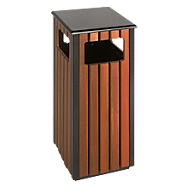 Außenabfallbehälter 36 L, rechteckig mit 4 Einwurföffnungen