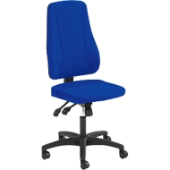 Chaise de bureau Prosedia YOUNICO PLUS 8, sans accoudoirs, mécanisme synchrone, assise profilée, dossier 3D, bleu/noir