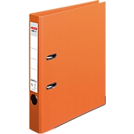 Classeur à levier maX.file protect plus herlitz, format A4, l. de la tranche 50 mm, 10 pièces, orange