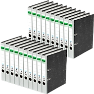 Classeur à levier rado ELBA, format A4, l. de la tranche 50 mm, 20 pièces, gris