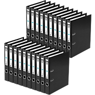 Classeur à levier rado plast ELBA, format A4, l. de la tranche 50 mm, 20 pièces, noir