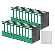 Classeur à levier SCHÄFER SHOP, format A4, largeur du dos 80 mm, 20 pièces + intercalaires A-Z pour classeur à levier PP GRATUIT,