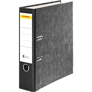 Classeur à levier SCHÄFER SHOP, format A4, largeur du dos 80 mm, 20 pièces, noir