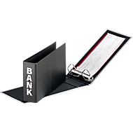 Classeur bancaire PAGNA, carton PP, largeur du dos 52 mm,  format A5 paysage, noir