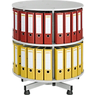 Colonne rotative à 2 étages pour classeurs à levier, sans classeur à levier, H 880 mm