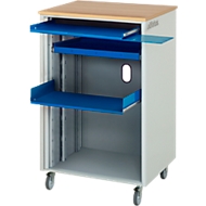 Computer-Station adlatus Typ 2000, B 720 x T 660 x H 1100 mm, fahrbar