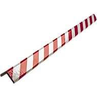 Eckschutzprofil Typ H+, 1-m-Stück, rot/weiß reflective