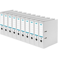 ELBA Ordner smart, DIN A4, Rückenbreite 80 mm, 10 Stück, weiß