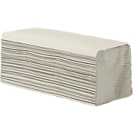 Essuie-mains enchevêtrés, 1 épaisseur, pliage en Z, blanc naturel, 5000 feuilles