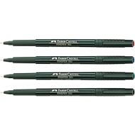 FABER-CASTELL Finepen Document, 0,4 mm, rot, 10 St.