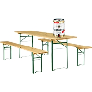 Festzeltgarnitur, 3-tlg. + Krombacher Pils 5l Fass GRATIS