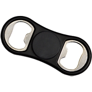 Flaschenöffner Spinner, mit integriertem Fidget Spinner, schwarz