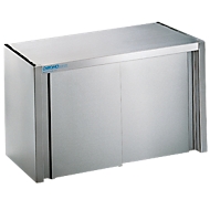 Hängeschrank, Edelstahl, m. Schiebetüren, B 1000 mm