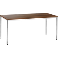 Konferenztisch, 1600 x 800 mm, Nussbaum-Dekor