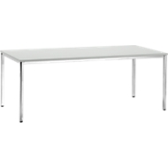 Konferenztisch, 2000 x 800 mm, lichtgrau