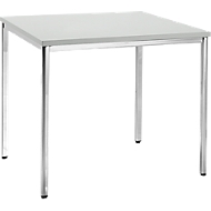 Konferenztisch, 800 x 800 mm, lichtgrau