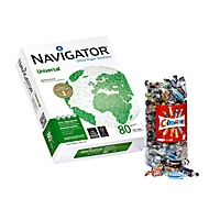 Kopieerpapier Navigator Universal, A4, 80 g/m², wit, 1 doos = 20 x 500 vellen