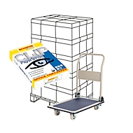 Kopierpapier Schäfer Shop Paper@Print, DIN A4, 80 g/m², weiß, 1 Palette = 200 x 500 Blatt + GRATIS Plattformwagen