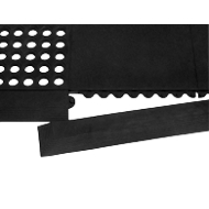 Leiste für Arbeitsplatzmatte Yoga Allround/Industrie®, schwarz, 4 Stück