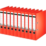 LEITZ® Ordner 1007/1008, DIN A4, Rückenbreite 52 mm, 10 Stück, hellrot