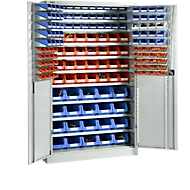 Magazinschrank, mit Ausstattung, B 1200 x T 500 x H 1935 mm, lichtgrau