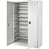 Magazinschrank, ohne Ausstattung, B 1200 x T 500 x H 1935 mm, alusilber