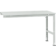 Manuflex Ansatztisch UNIVERSAL Standard, Tischplatte Melamin, 1500x1000, lichtgrau