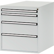 Manuflex Schubladen-Unterbau, für T 1000 mm, lichtgrau