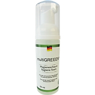 multiGREEEN® Hygieneschaum, antimikrobiell, viruzid, Schaumspenderflasche, 50 ml