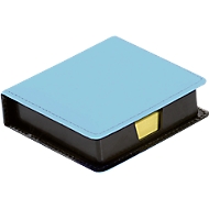 Notizzettelboxspender, mit 100 Haftnotizen in 75 x 75 mm, blau