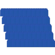 Orgatex Sichttaschen, A6 quer, blau, 50 St.