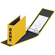 PAGNA Bankordner, PP Karton, Rückenbreite 52 mm,  DIN A5 quer, gelb