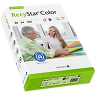 Papier coloré pour copieur Papyrus RecyStar Color, format A4, 80 g/m², vert clair, 1 bloc = 500 feuilles