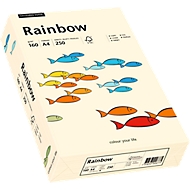Papier coloré pour copieur Rainbow Mondi, format A4, 160 g/m², jaune chamois clair, 1 bloc = 250 feuilles