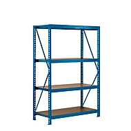 Rayonnage à emboîter pour rayonnage à longue portée, module de base, 4 tablettes, l. 1600 x P 800 H 2400 mm