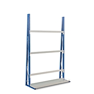 Rayonnage de stockage à profilés, unilatéral, module de base, H 2500 x L 1500 x P 340 mm