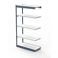 Rayonnage en acier PROGRESS 2000, module, sans panneau arrière, H 1900 x l. 750 x P 300 mm, cadre argent