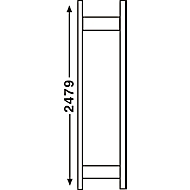 Rayonnage modulaire R 3000, cadre, H 2490 x P 300 mm