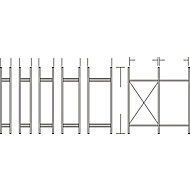 Regalsystem R 3000, Rahmen, H 2278 x T 300 mm