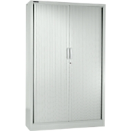 Rollladenschrank MS iCONOMY, Stahl, 5 Ordnerhöhen, B 1200 x T 400 x H 1935 mm, lichtgrau RAL 7035