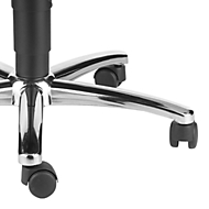 Roulettes de siège de bureau pour sols durs, noir, 5 pièces