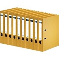 SCHÄFER SHOP Ordner, DIN A4, Rückenbreite 50 mm, 10 Stück, gelb