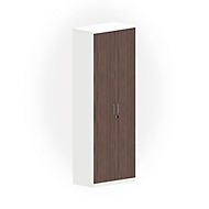 Schrank NEVADA, B 800 x T 445 x H 2220 mm, weiß/Lärche grau