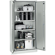 Schutzschrank nach IP 54, 4 Böden, B 950 x T 525 x H 1935 mm, alusilber