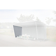 Seitenwand, Trapezblech, links, für einseitiges Modell