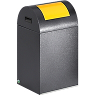 Selbstlöschende Wertstoff-Abfallsammler 40R, antiksilber/gelb