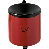 Sicherheitsaschenbecher, H 145 x ø 150 mm, rot